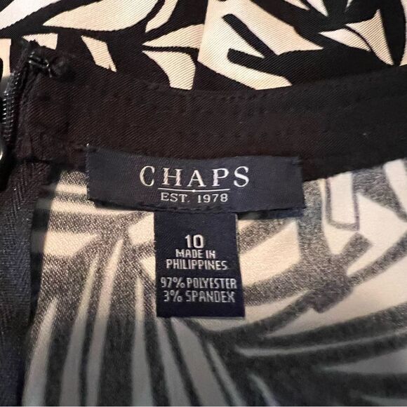 NWT! Chap black and white patterned sleeveless dress - Picture 4 of 10
